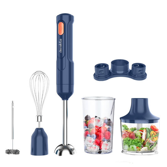 500ML CORDLESS HAND BLENDER 5IN1 SET BLUE