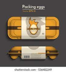 Egg tray design for Wrapped label printing on trays